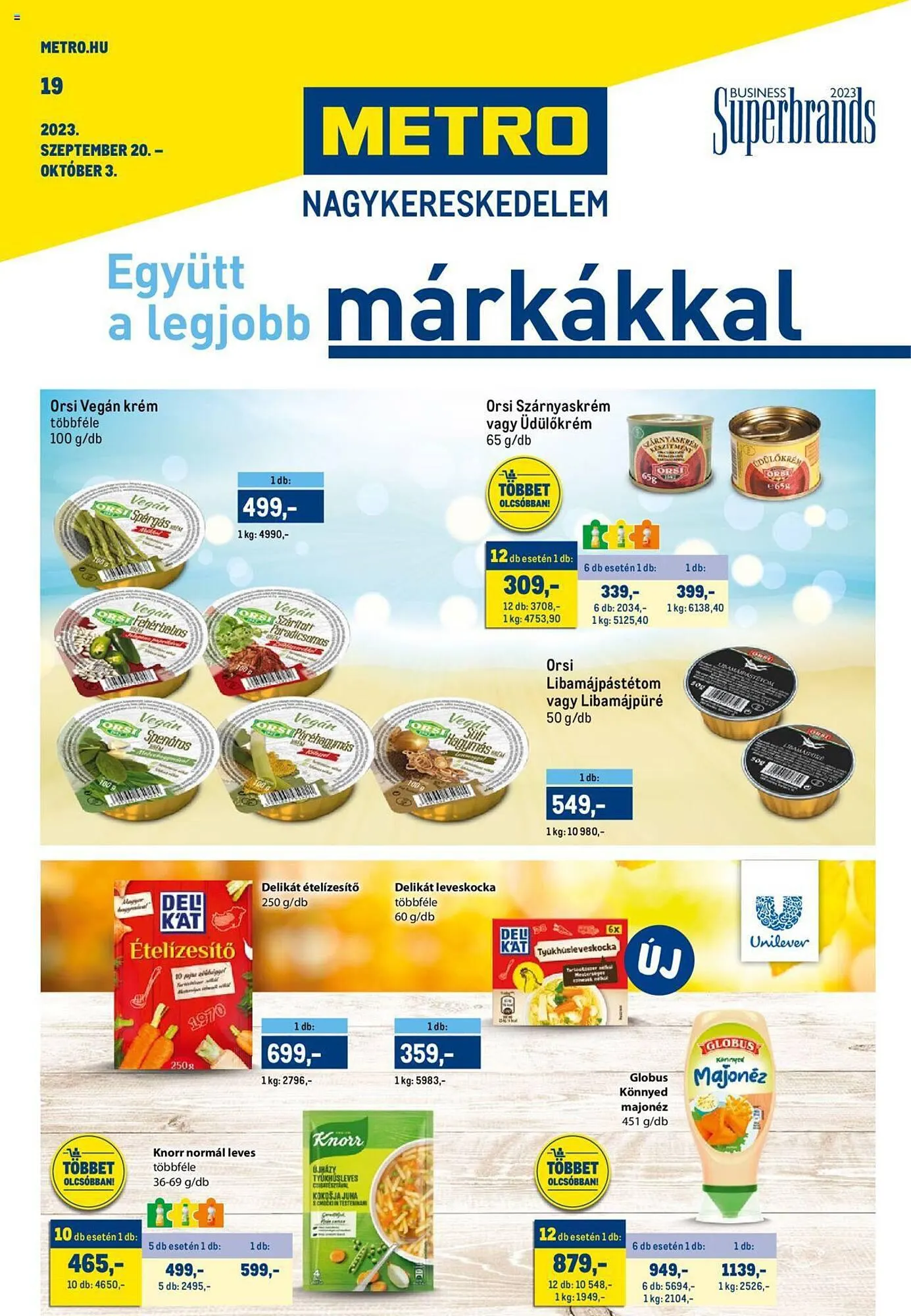 Katalógus Metro akciós újság szeptember 20.-tól október 3.-ig 2023. - Oldal 1
