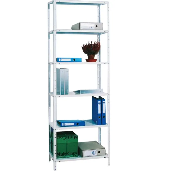 FÉMPOLC BASIC KÖNNYŰ 6 FÉMPOLCAL FEHÉR 199X75X30CM TEHERBÍRÁS:40KG/POLC ÖSSZTEHERBÍRÁS:240KG