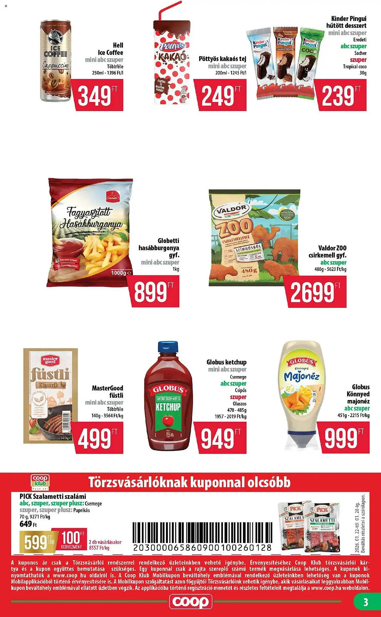 Katalógus Coop akciós újság január 22.-tól január 28.-ig 2026. - Oldal 3