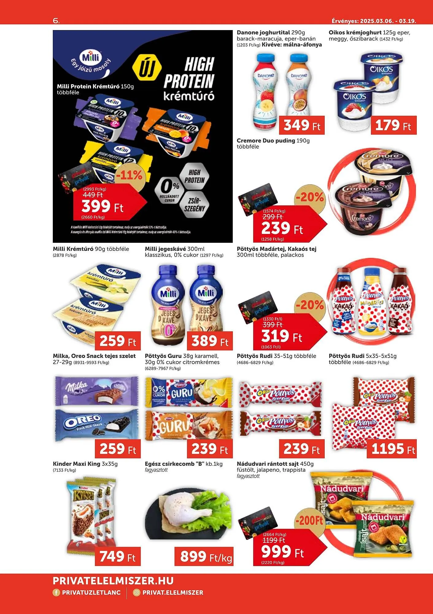 Katalógus PRIVÁT akciós újság március 6.-tól március 19.-ig 2025. - Oldal 6