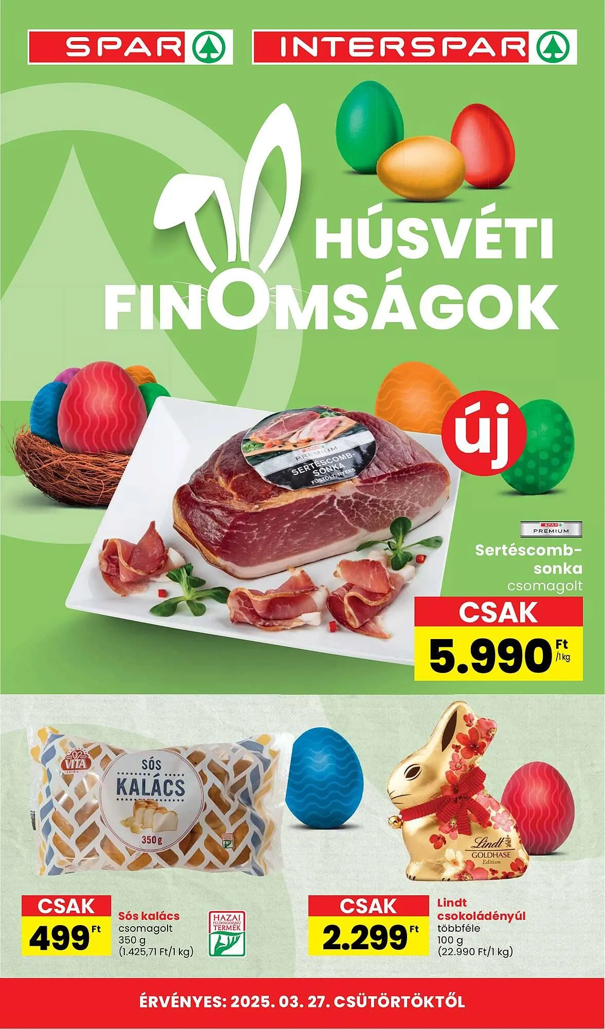 Katalógus Spar akciós újság március 27.-tól április 22.-ig 2025. - Oldal 1