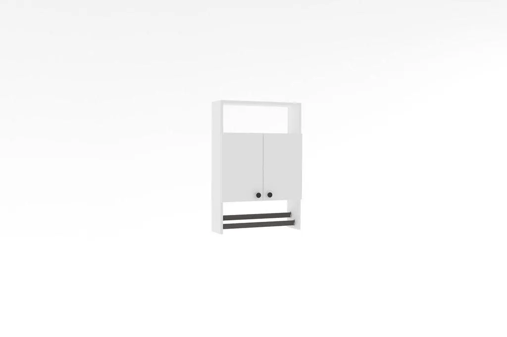 Fürdőszoba faliszekrény, fehér - CREDENCE