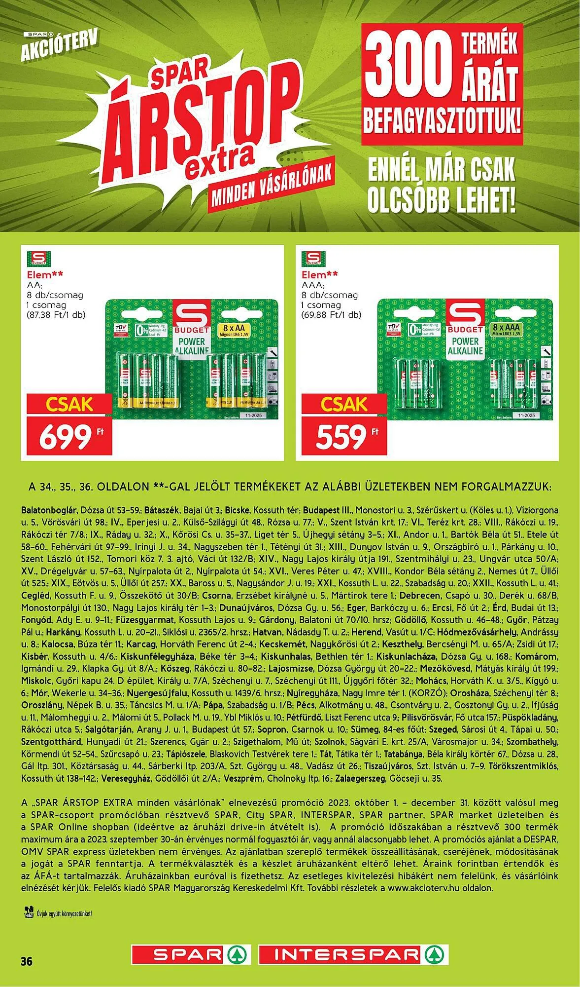 Katalógus Interspar akciós újság október 1.-tól december 31.-ig 2023. - Oldal 36