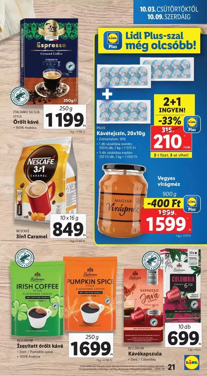 Katalógus Akciós újság – 40. hét október 3.-tól október 9.-ig 2024. - Oldal 21