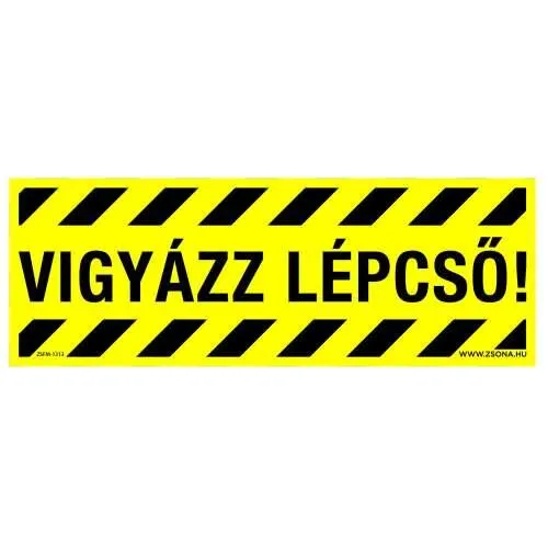 Vigyázz, lépcső! padló matrica csomag 140x50 mm 4db/csomag