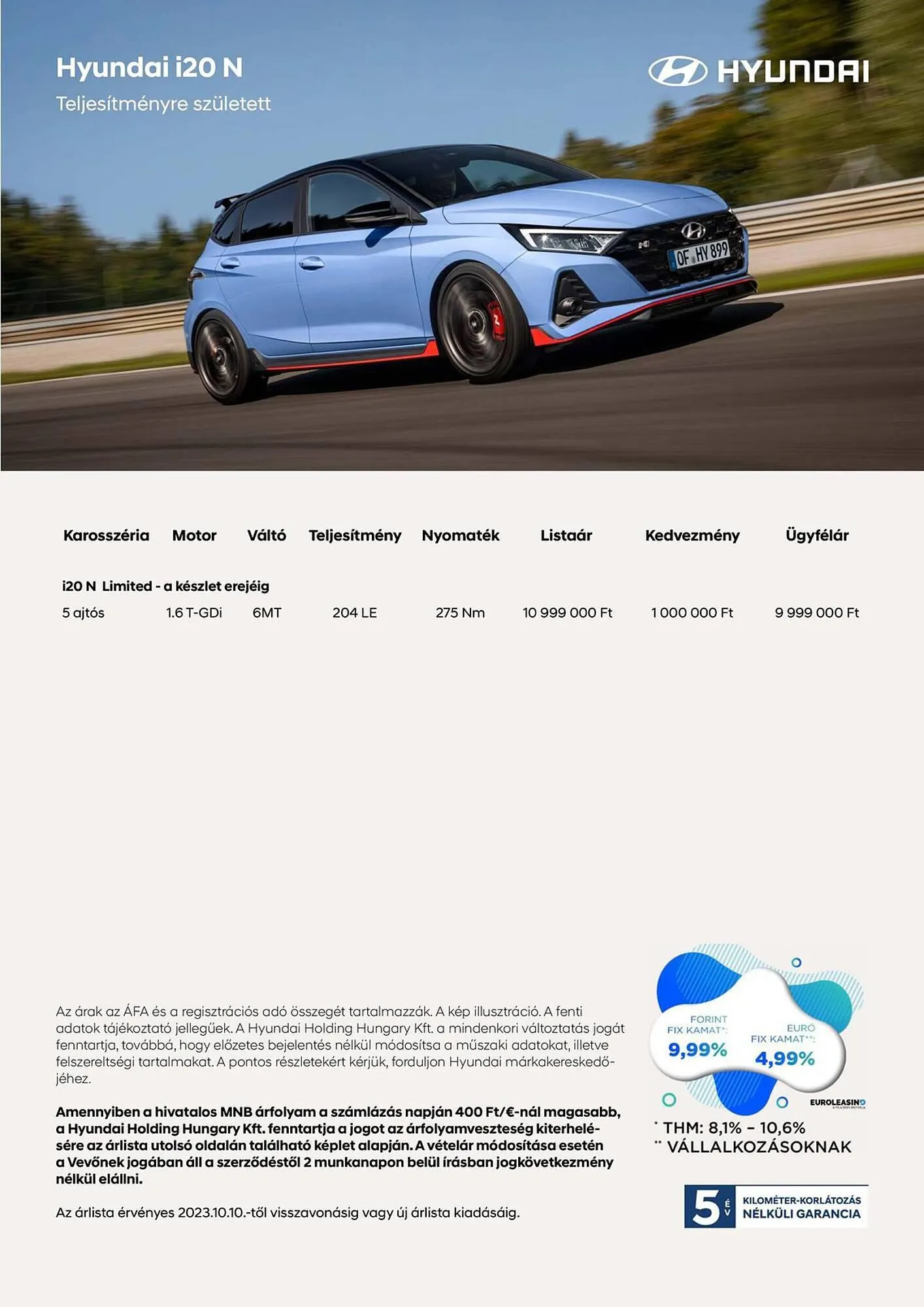 Katalógus Hyundai i20 N akciós újság november 17.-tól november 17.-ig 2024. - Oldal 1