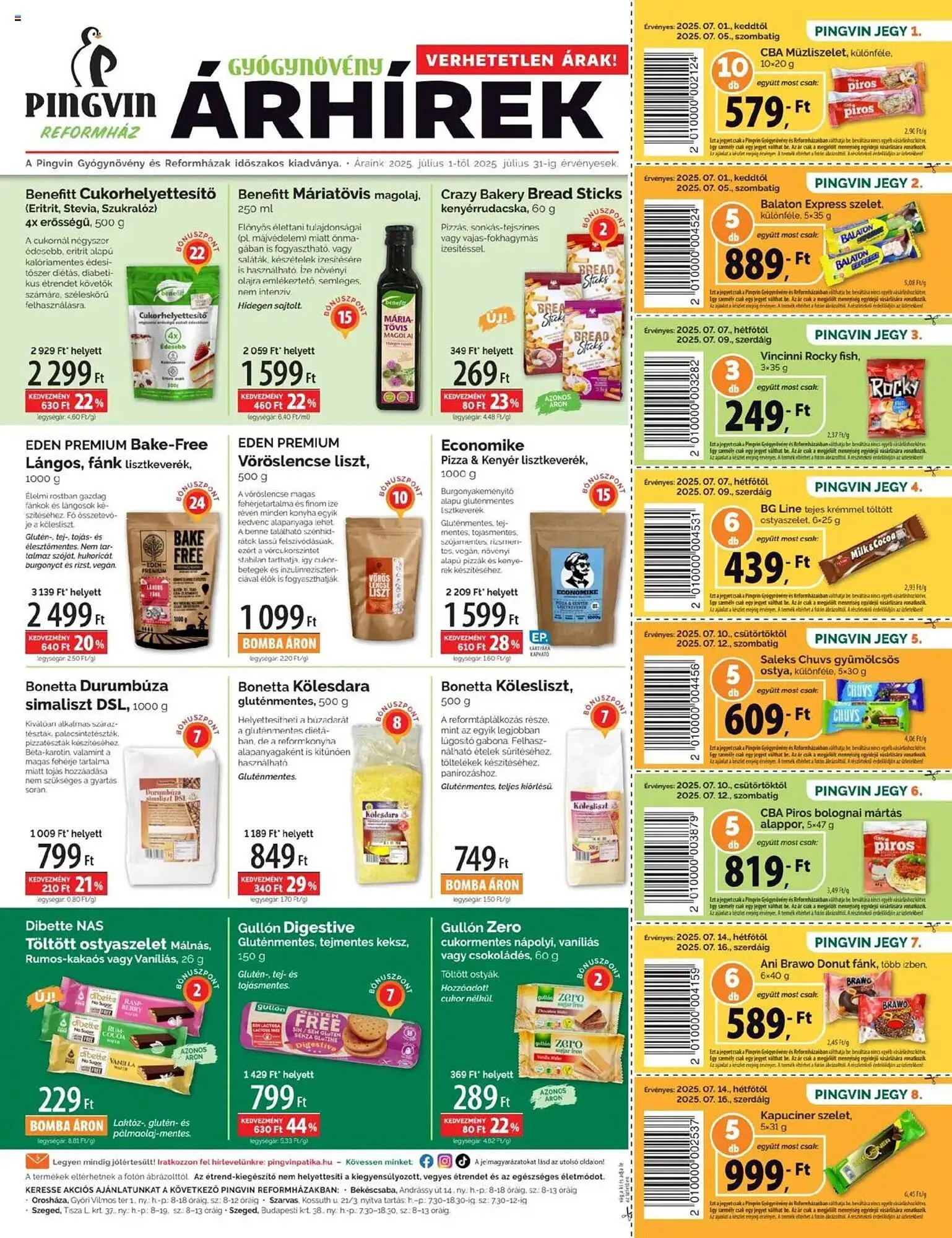 Pingvin Patika akciós újság - 1