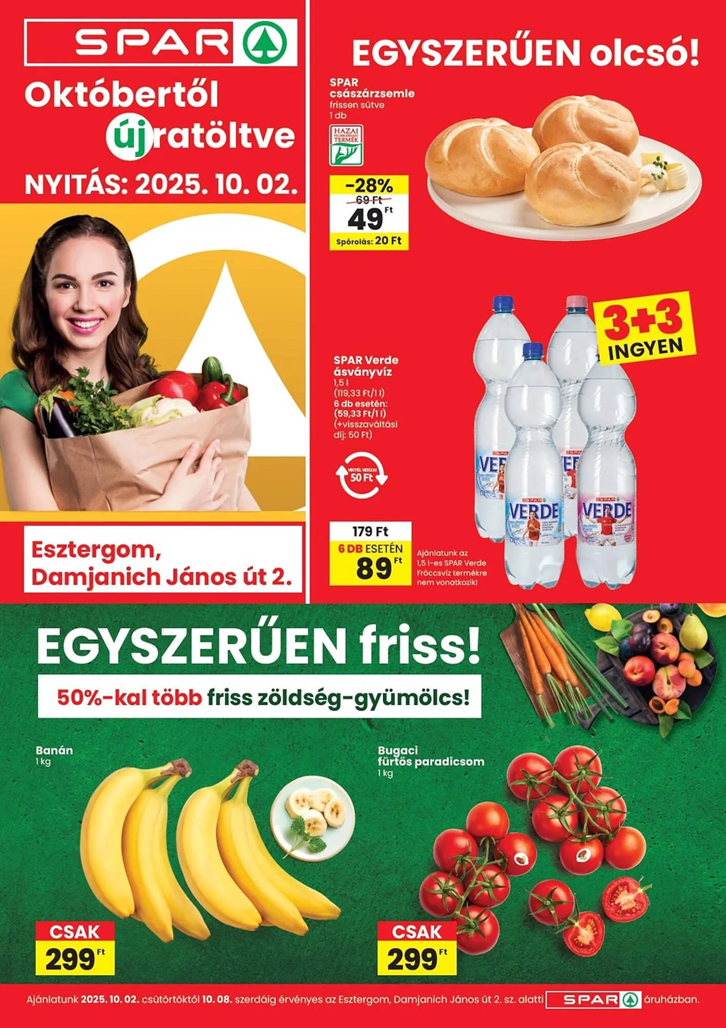 Katalógus Spar akciós újság október 2.-tól október 8.-ig 2025. - Oldal 1