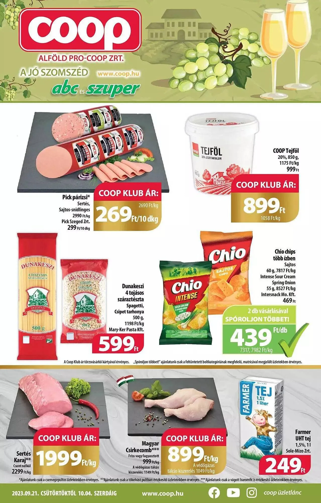 Katalógus Coop akciós újság szeptember 21.-tól október 4.-ig 2023. - Oldal 1