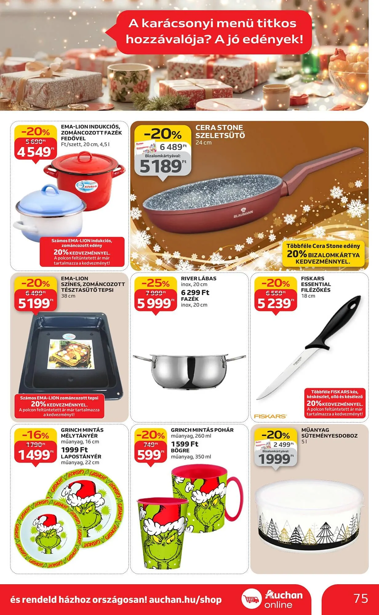 Katalógus Auchan akciós újság december 4.-tól december 10.-ig 2025. - Oldal 75