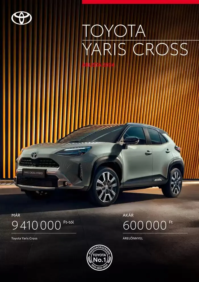 Katalógus Toyota Új YARIS CROSS január 17.-tól január 17.-ig 2026. - Oldal 1
