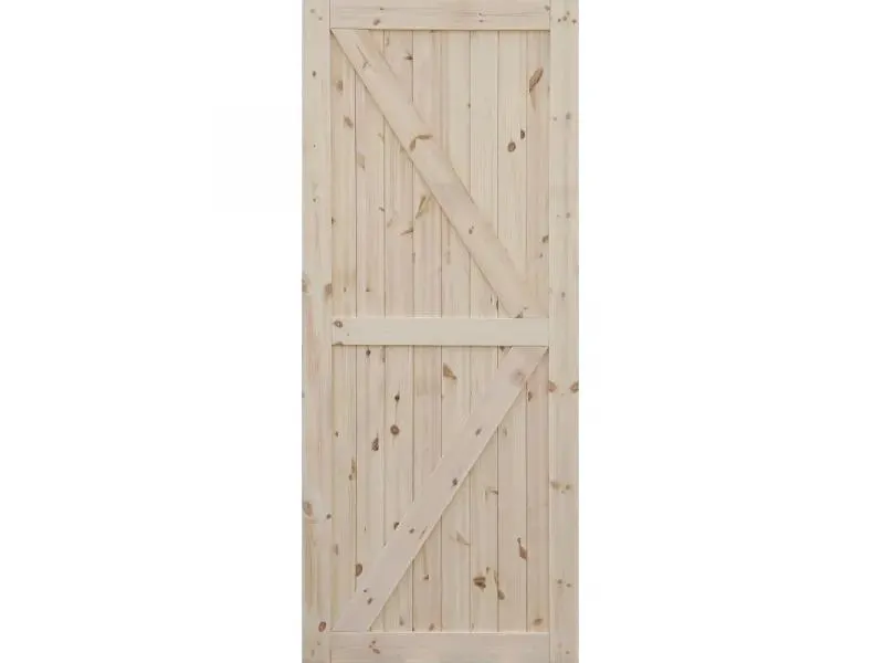 LOFT II - tolóajtólap (94x205x4cm, fenyő)