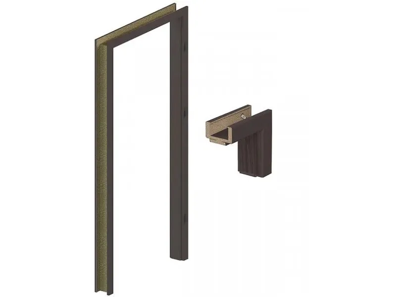 PORTA SYSTEM - beltéri ajtótok 90x210 (sötét tölgy-bal)