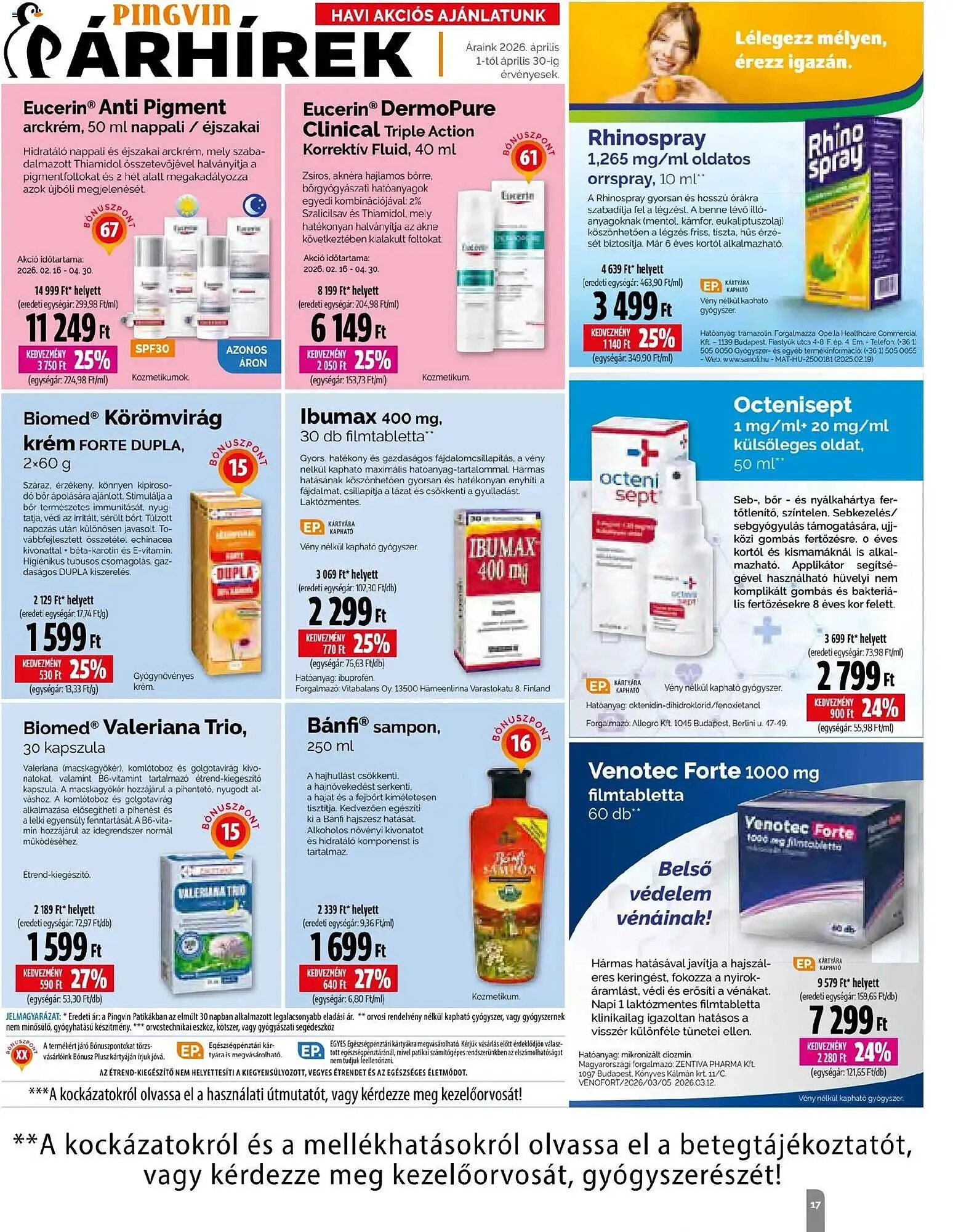 Katalógus Pingvin Patika akciós újság április 1.-tól április 30.-ig 2026. - Oldal 17