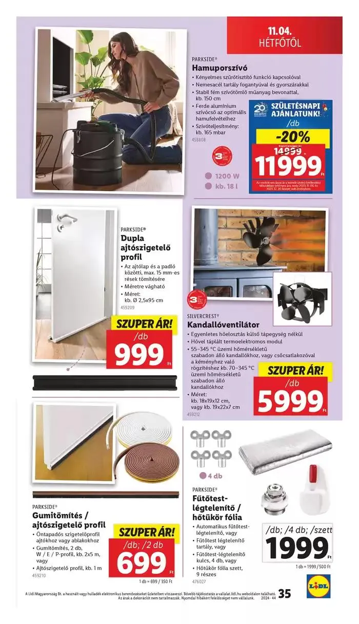 Katalógus Akciós újság – 44. hét október 31.-tól november 6.-ig 2024. - Oldal 35