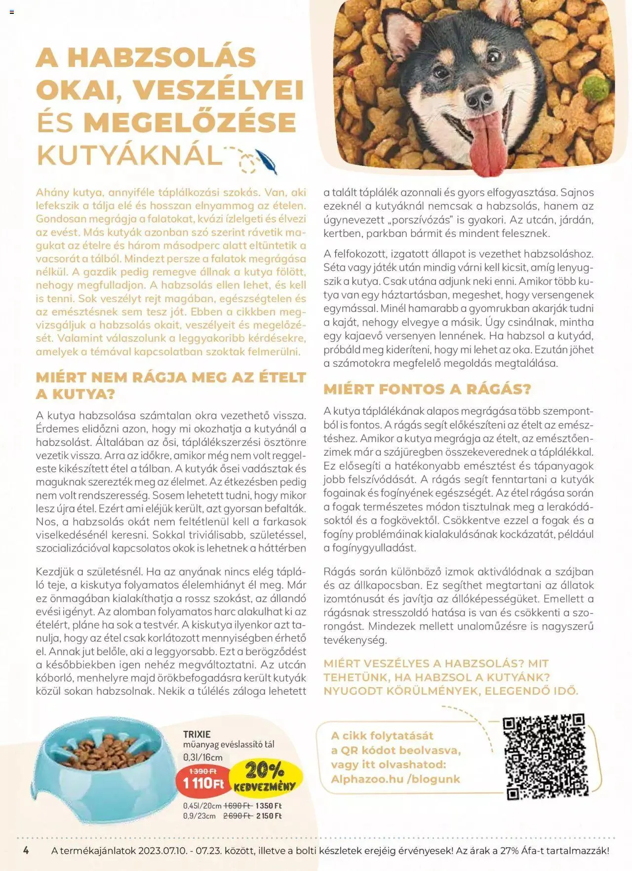 Katalógus AlphaZoo akciós újság július 10.-tól július 23.-ig 2023. - Oldal 4