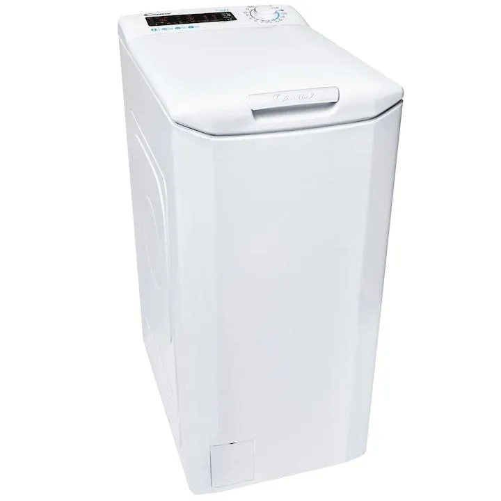Candy CSTG 48TME/1 Felültöltős mosógép, 8 kg, 1400 fordulat/perc, Motor Inverter, Mix Power System+, Gentle Touch Opening, B energiaosztály, Fehér