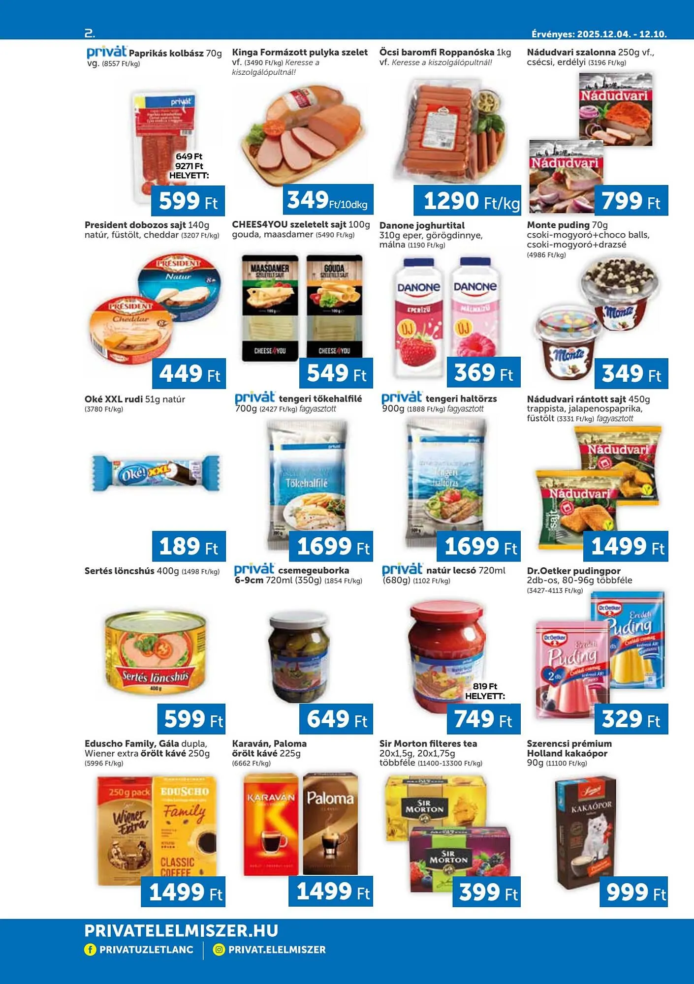 Katalógus PRIVÁT akciós újság december 4.-tól december 10.-ig 2025. - Oldal 2