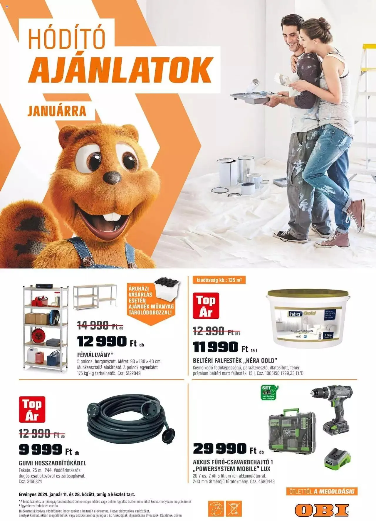 Katalógus OBI Akciós újság január 11.-tól január 28.-ig 2024. - Oldal 