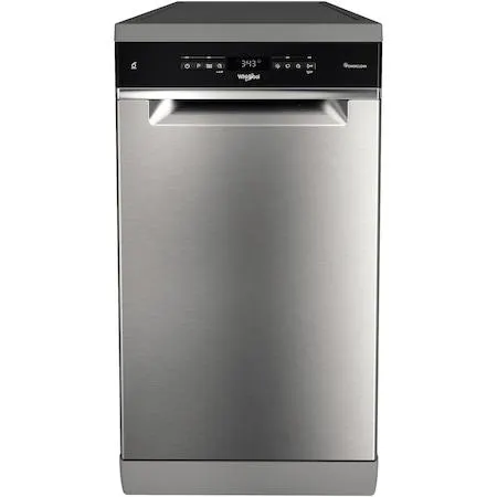 Whirlpool WSFO3O23PFX Mosogatógép, 45 cm, 10 teríték, 7 program, 6. érzék technológia, Power Clean, E energiaosztály