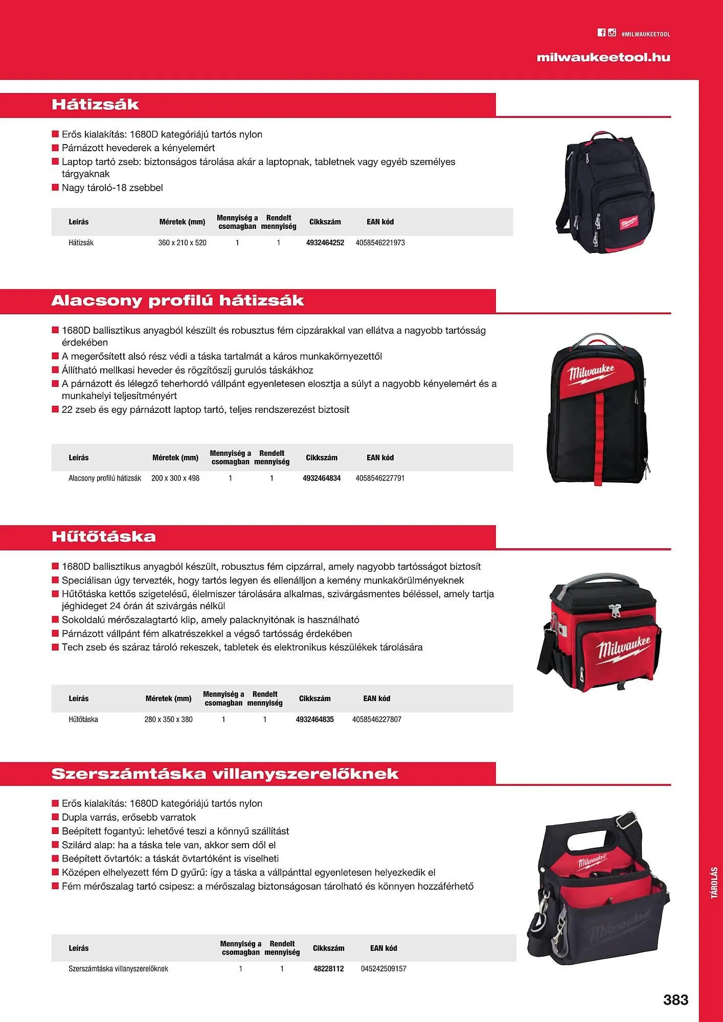 Katalógus Milwaukee akciós újság szeptember 16.-tól december 31.-ig 2025. - Oldal 383