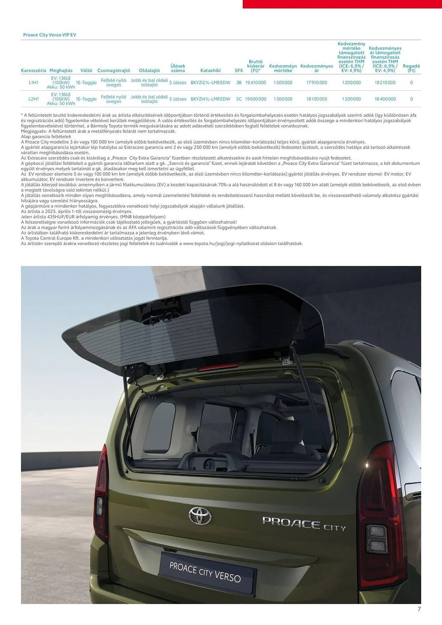 Katalógus Toyota akciós újság április 1.-tól május 31.-ig 2025. - Oldal 7