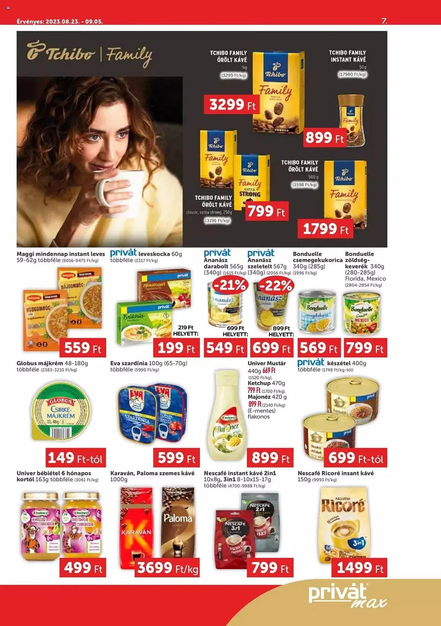 Katalógus PRIVÁT akciós újság augusztus 23.-tól szeptember 5.-ig 2023. - Oldal 7