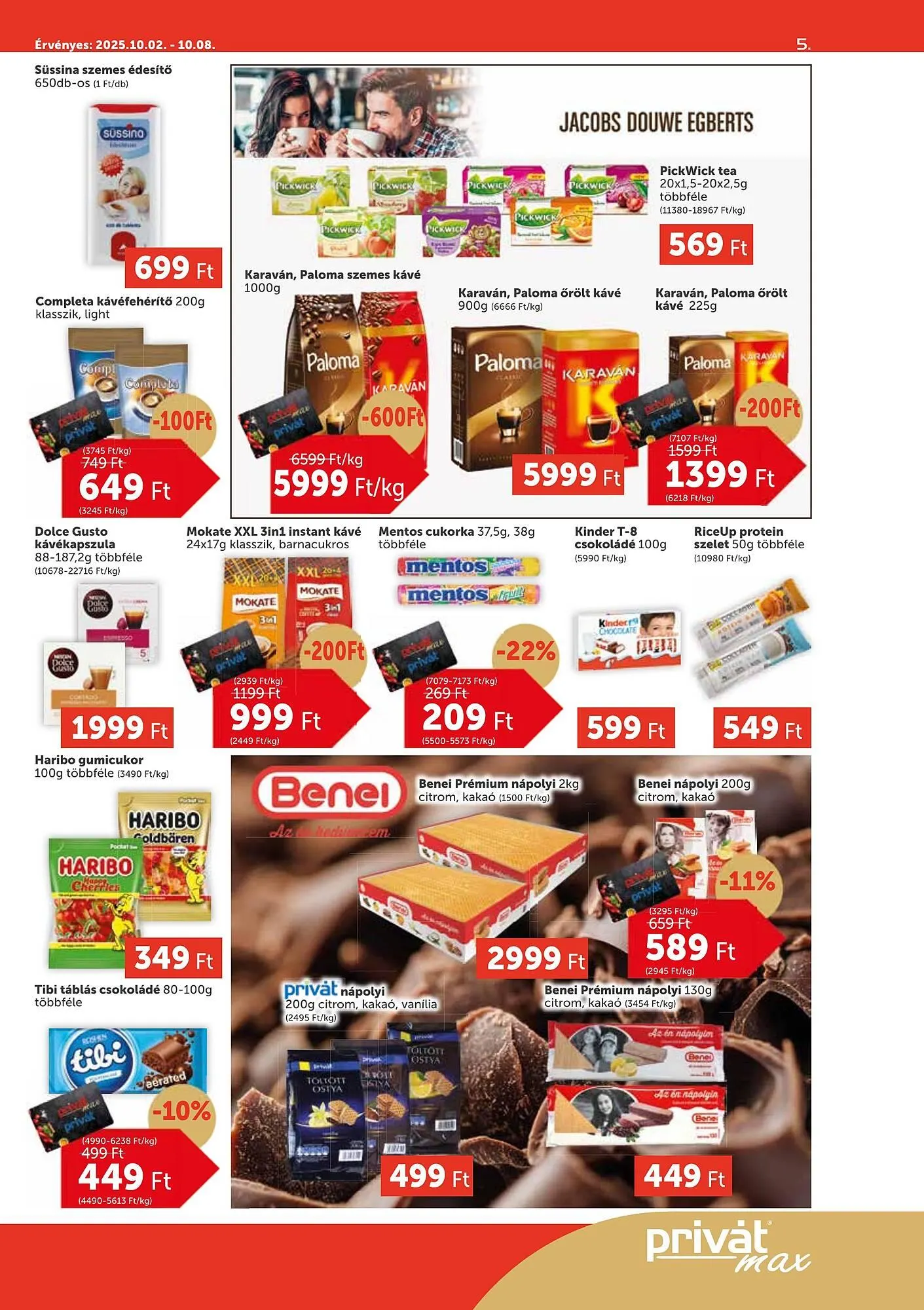 Katalógus PRIVÁT akciós újság október 2.-tól október 8.-ig 2025. - Oldal 5