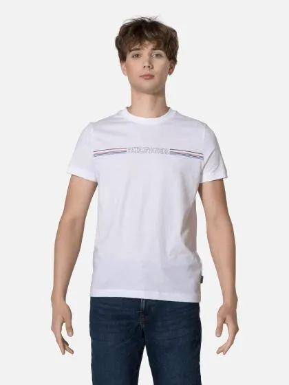 TommyHilfiger STRIP CHEST TEE