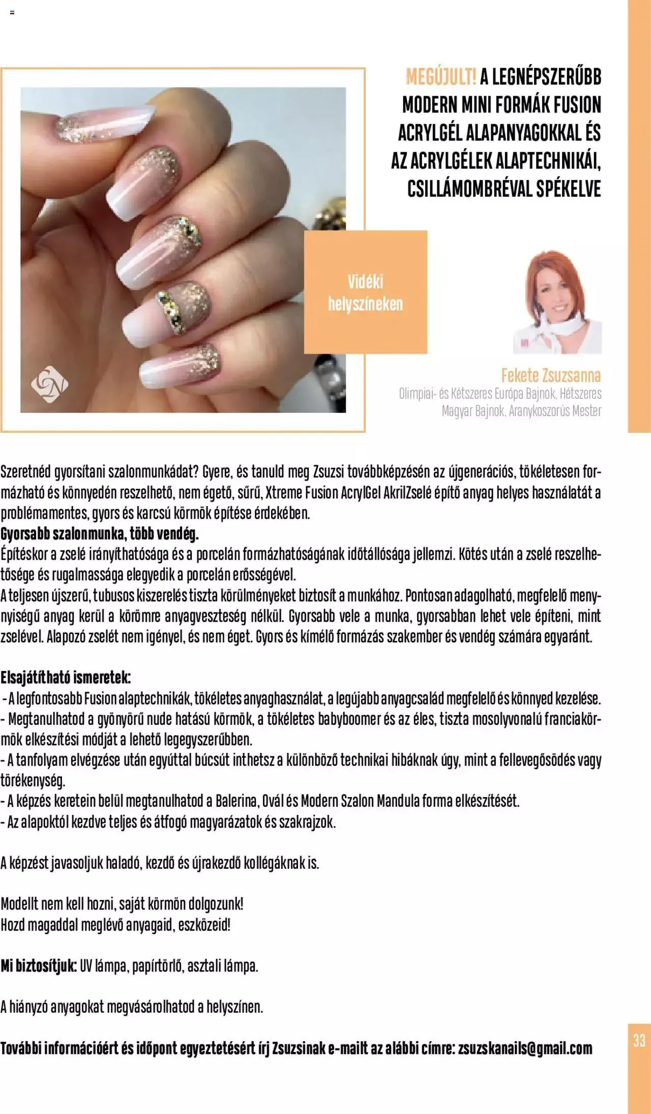 Katalógus Crystal Nails - Oktatási kézikönyv szeptember 5.-tól december 31.-ig 2023. - Oldal 33