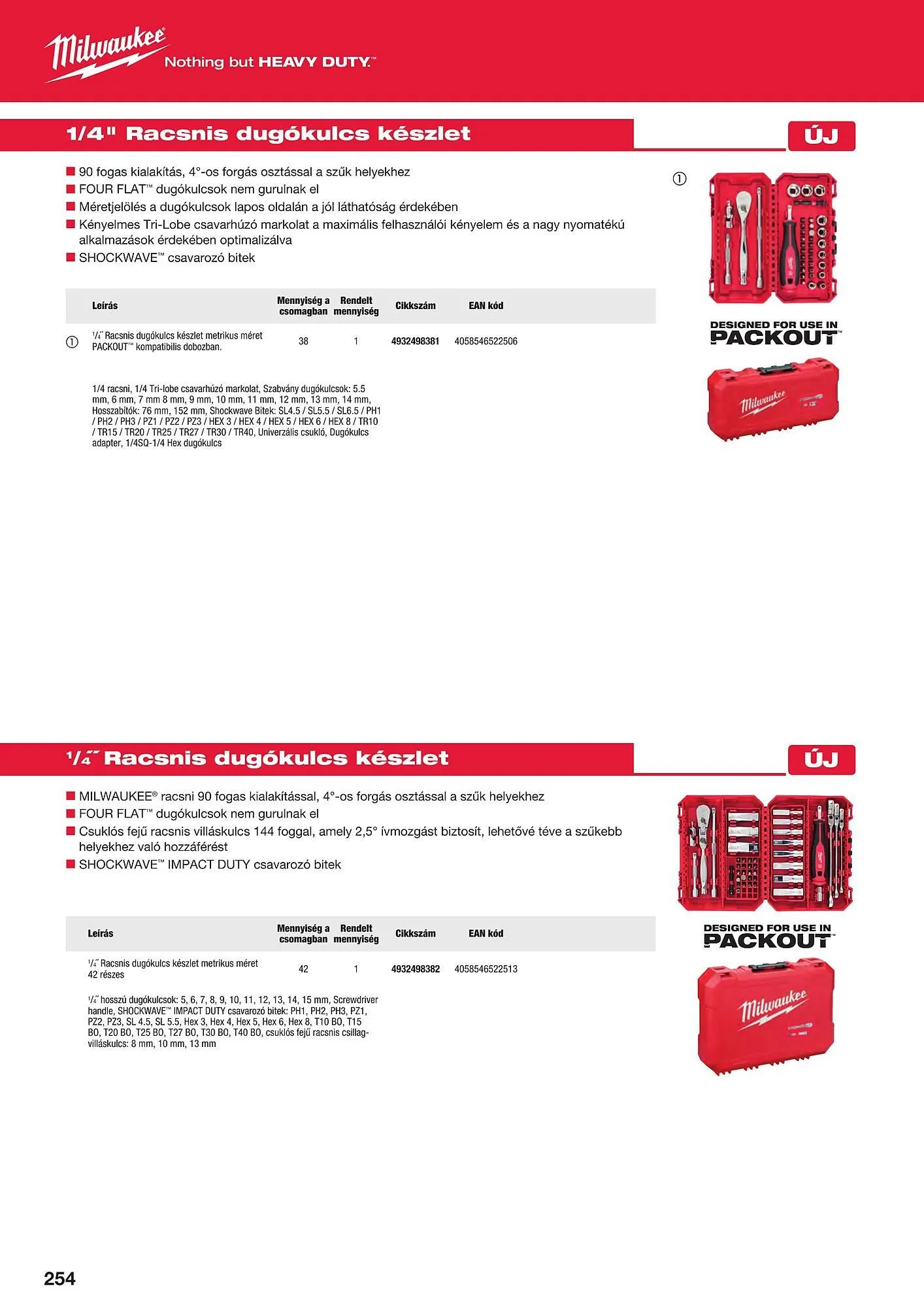 Katalógus Milwaukee akciós újság szeptember 16.-tól december 31.-ig 2025. - Oldal 254