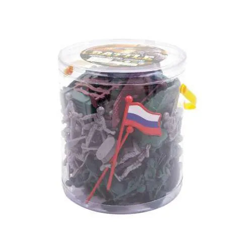 Katonai játék szett, 118 darabos