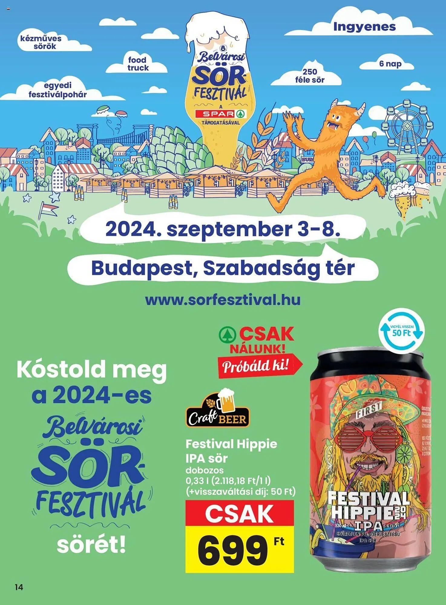 Katalógus Spar akciós újság augusztus 8.-tól augusztus 8.-ig 2024. - Oldal 14