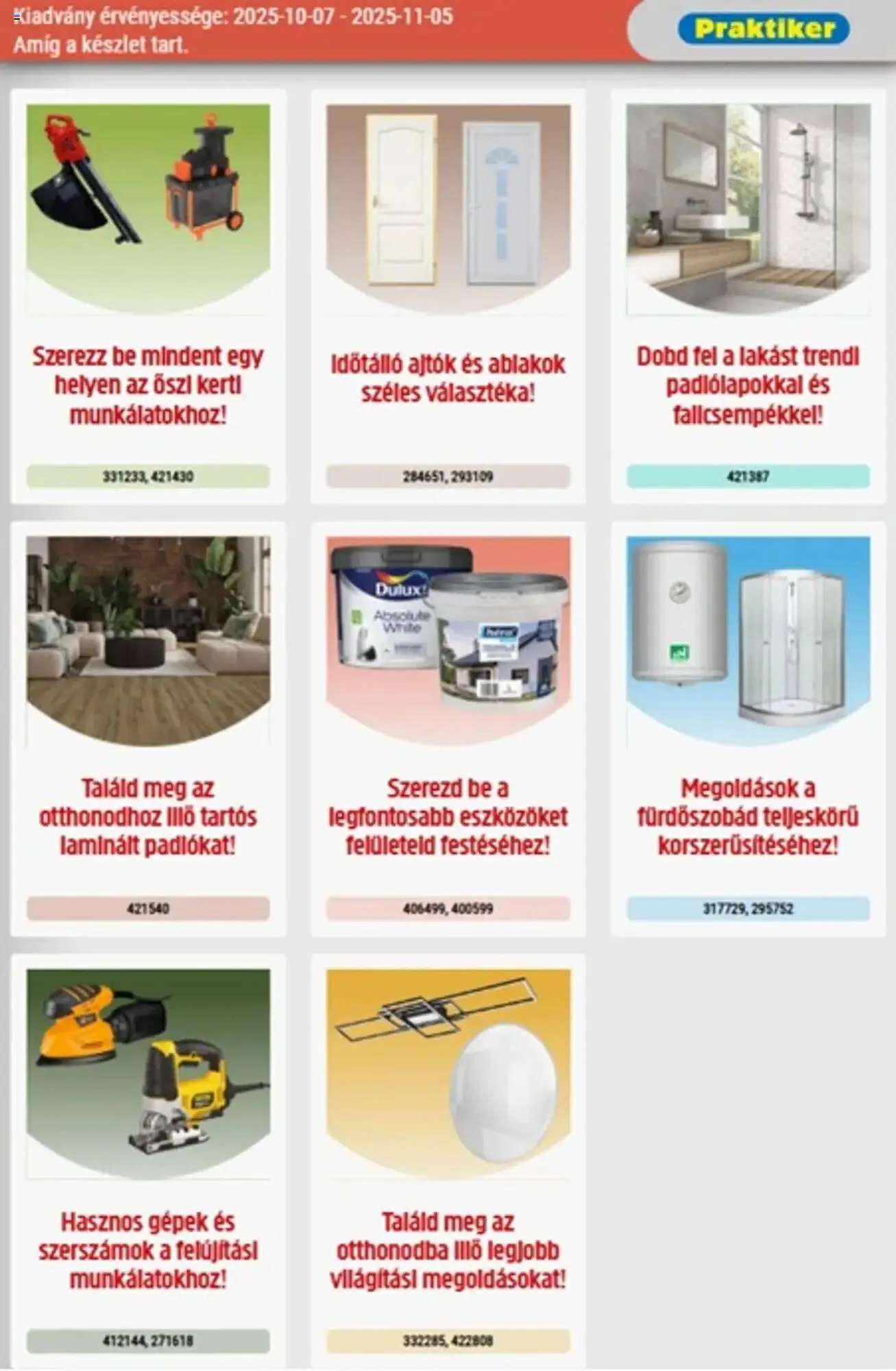 Katalógus Praktiker akciós újság október 7.-tól november 5.-ig 2025. - Oldal 3