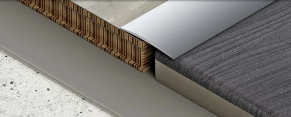 Öntapadós "lencse" burkolatváltó, alu (80 mm x 0,9 m)