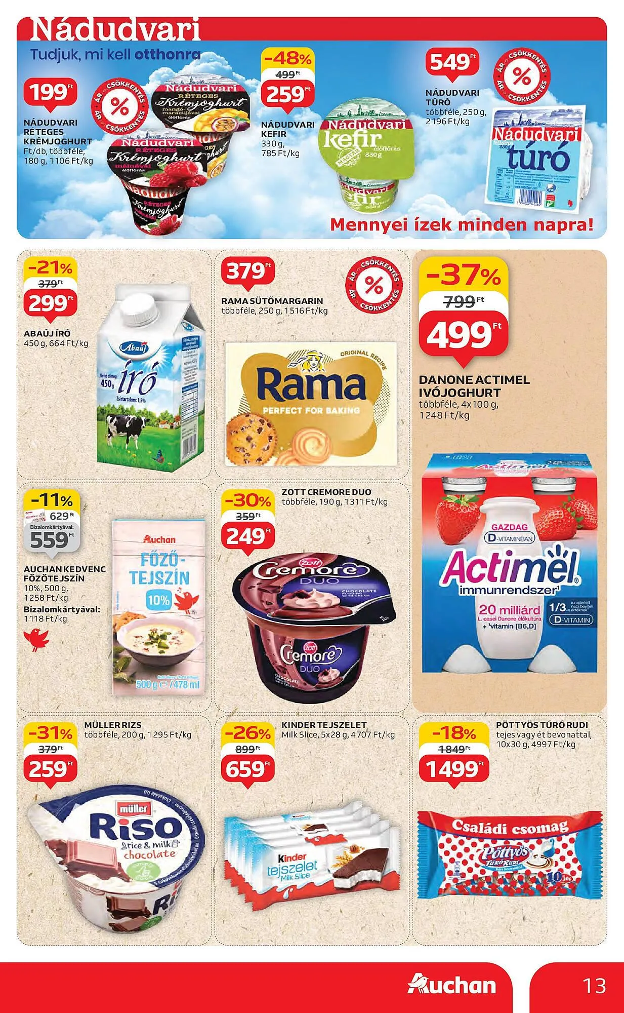 Katalógus Auchan akciós újság július 31.-tól augusztus 6.-ig 2025. - Oldal 13
