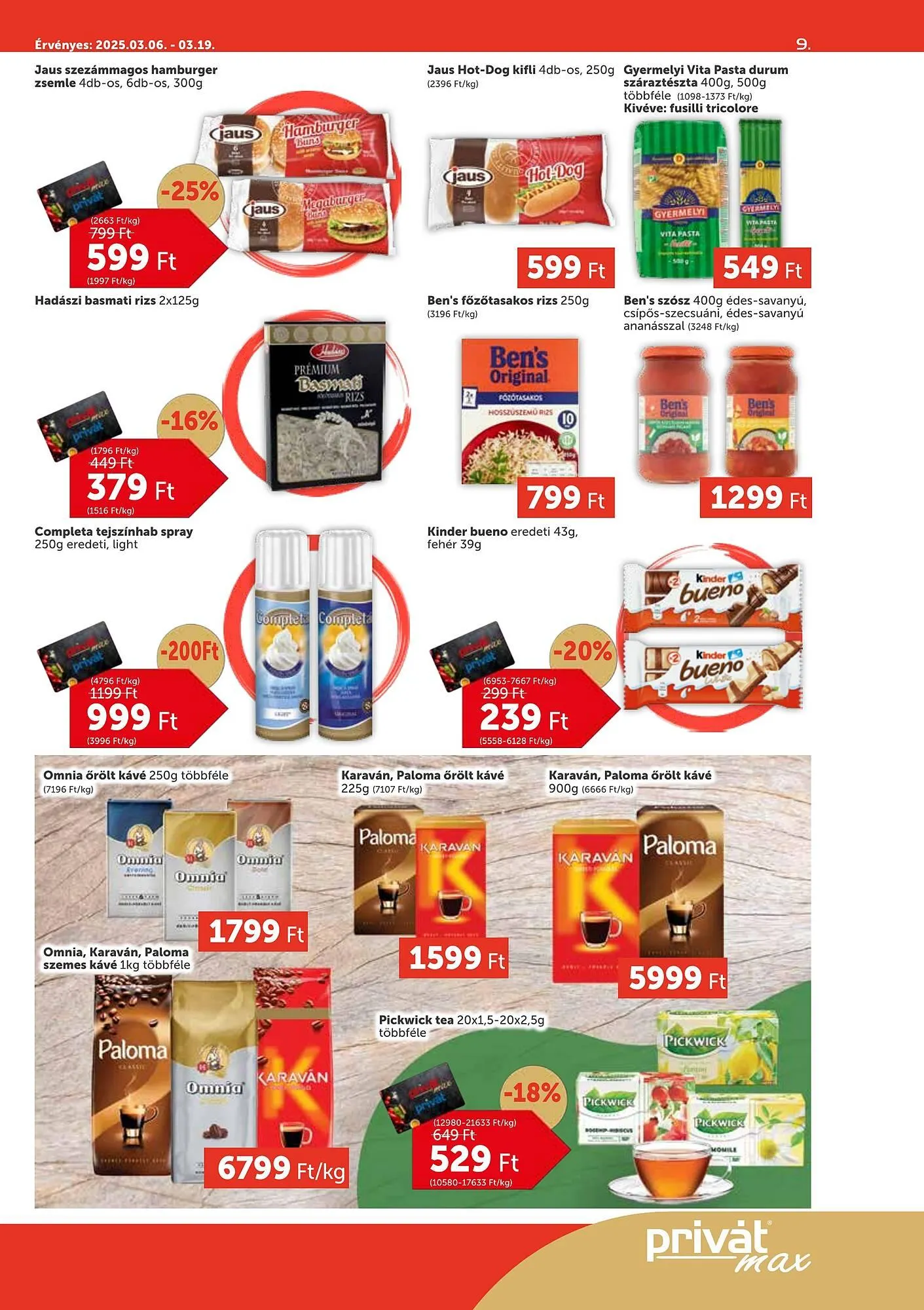 Katalógus PRIVÁT akciós újság március 6.-tól március 19.-ig 2025. - Oldal 9
