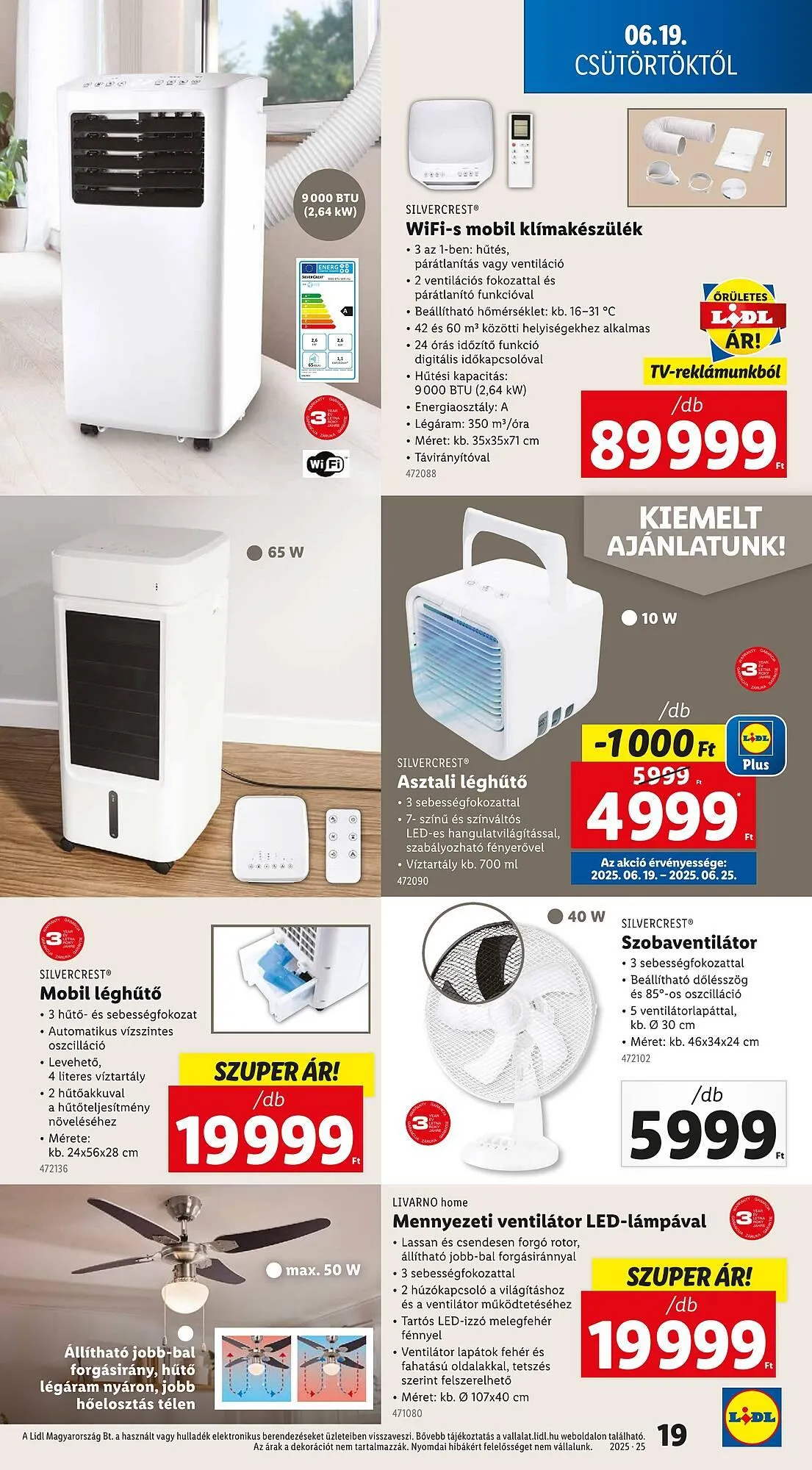 Katalógus Lidl akciós újság június 19.-tól június 25.-ig 2025. - Oldal 19