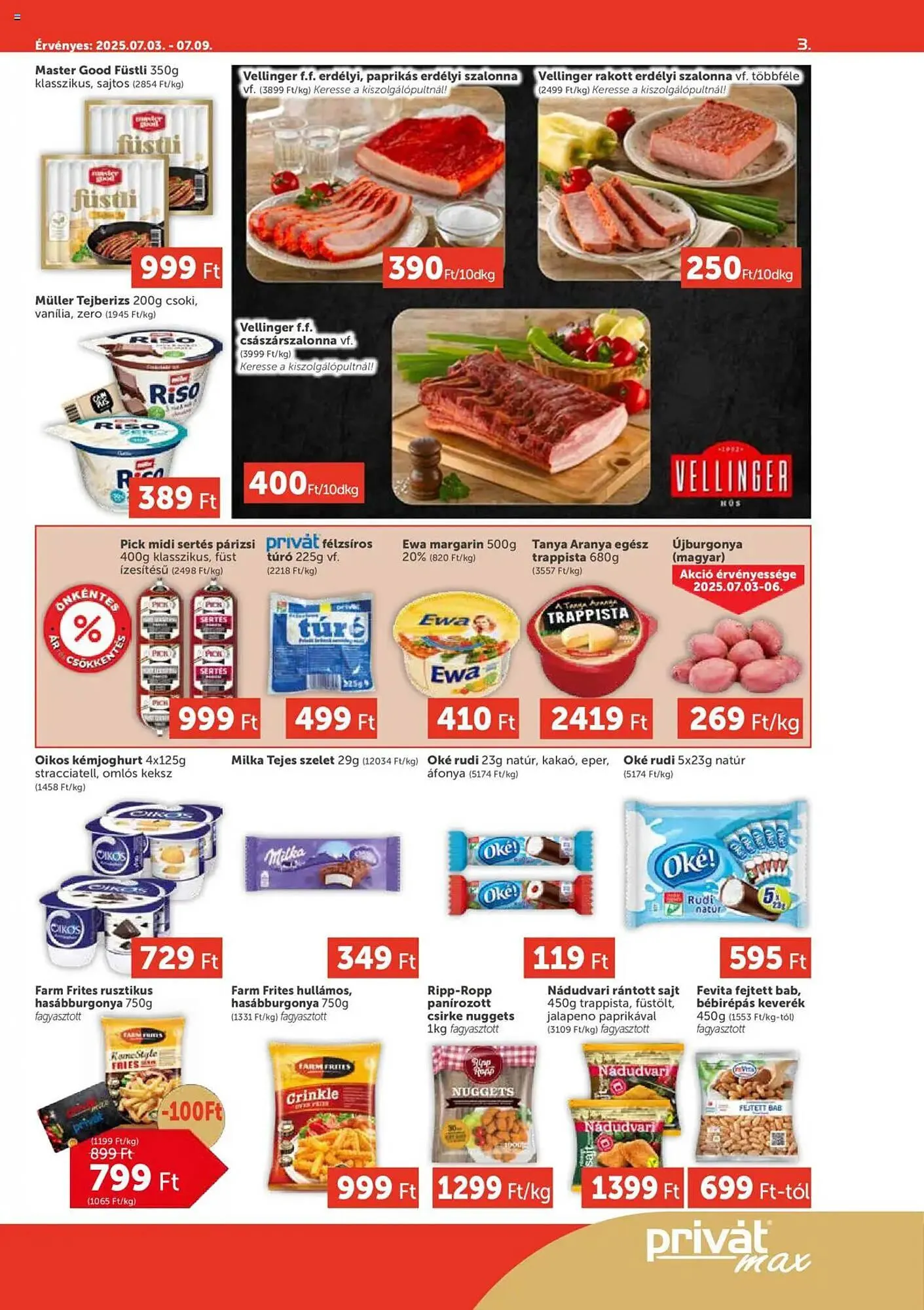 Katalógus PRIVÁT akciós újság július 3.-tól szeptember 7.-ig 2025. - Oldal 3