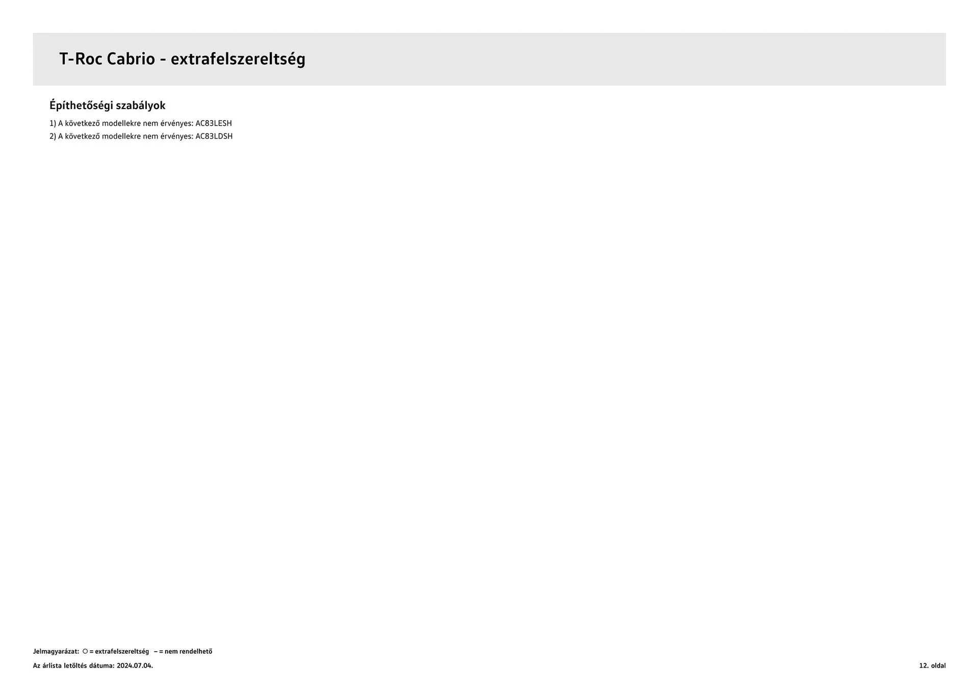Katalógus Volkswagen T-Roc Cabriolet akciós újság július 4.-tól július 3.-ig 2025. - Oldal 12