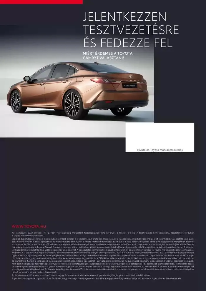 Katalógus Toyota Új Camry Hybrid november 9.-tól november 9.-ig 2025. - Oldal 10