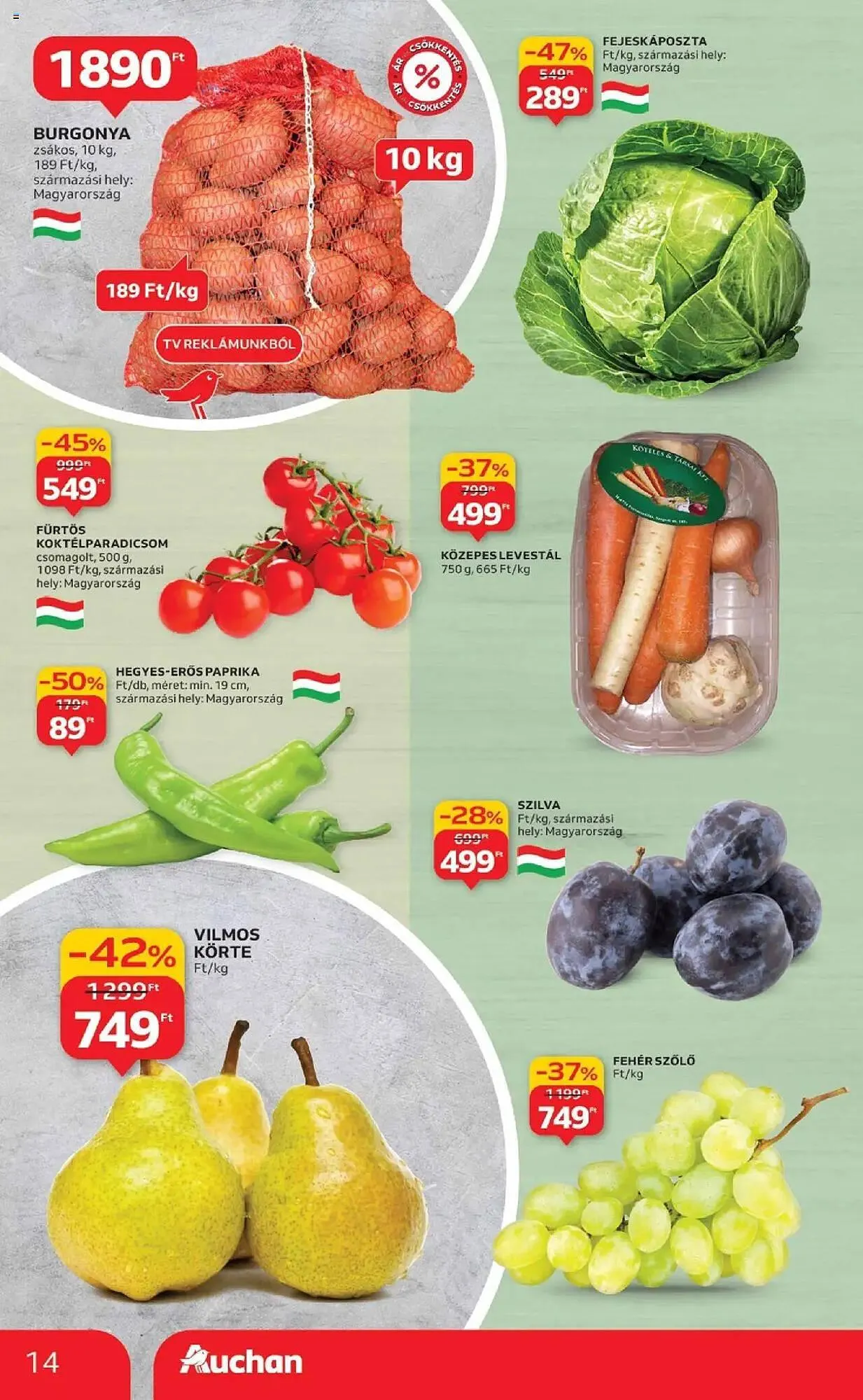 Katalógus Auchan akciós újság szeptember 4.-tól szeptember 10.-ig 2025. - Oldal 14