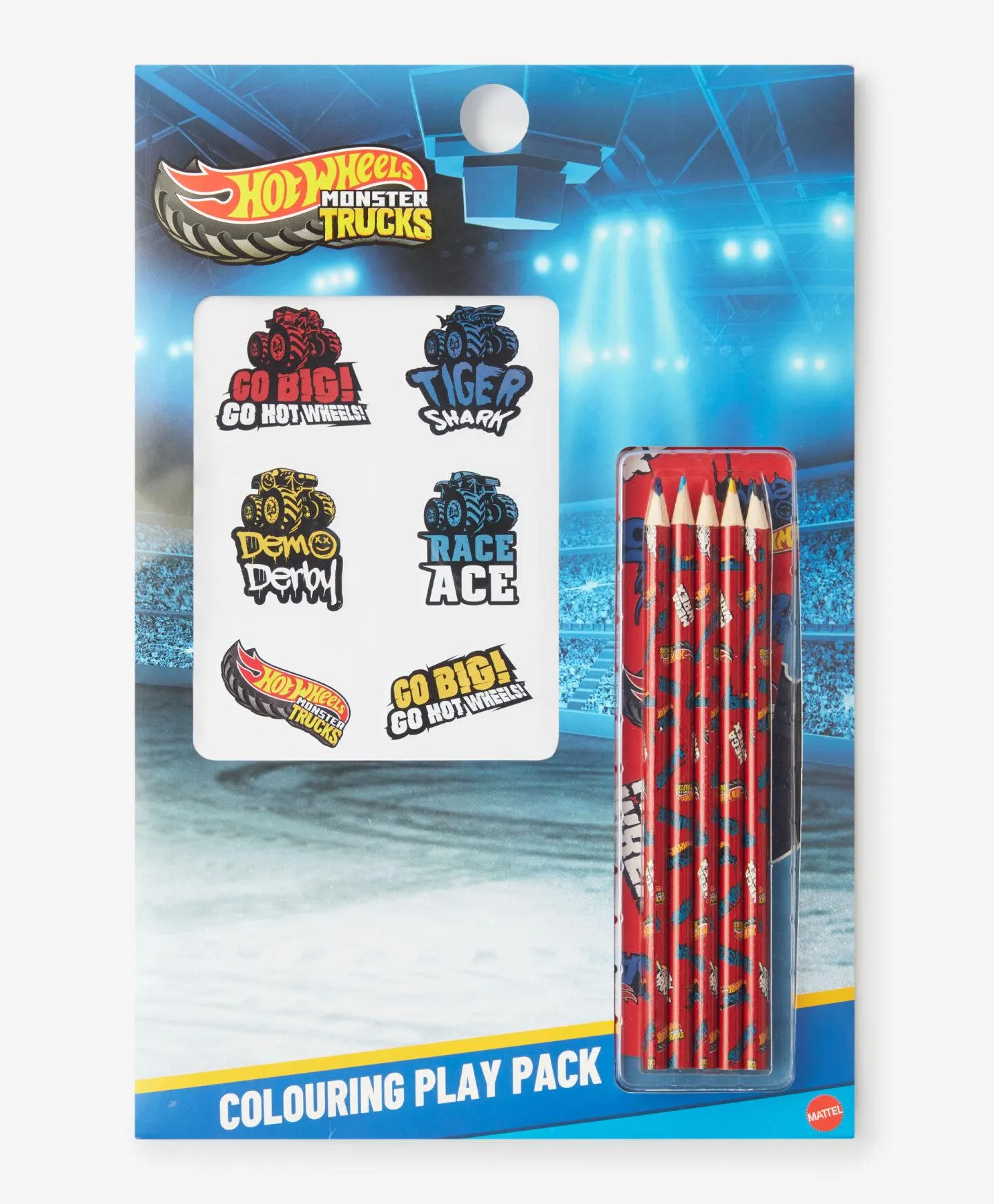 színes ceruza készlet Hot Wheels mintával