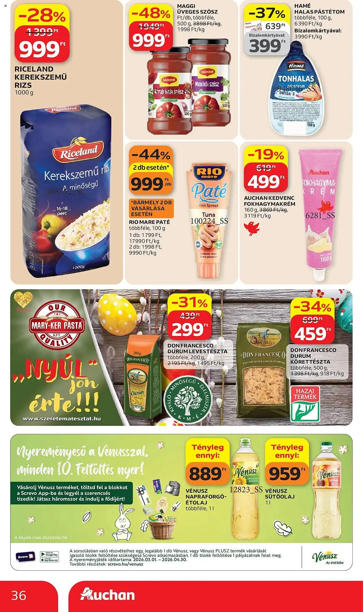 Katalógus Auchan akciós újság március 26.-tól április 8.-ig 2026. - Oldal 36