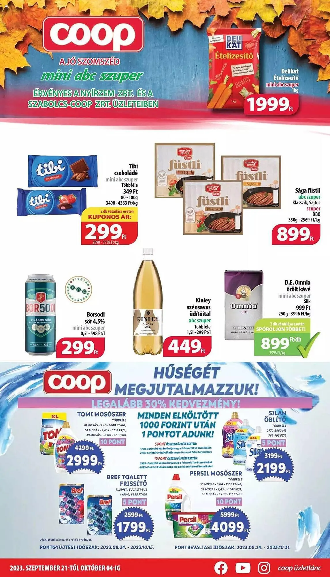 Katalógus Coop mini abc akciós újság szeptember 21.-tól október 4.-ig 2023. - Oldal 1