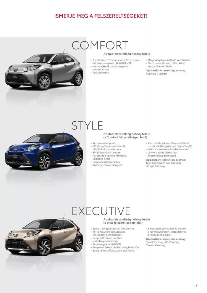 Katalógus Toyota Új AYGO X január 28.-tól január 28.-ig 2026. - Oldal 2