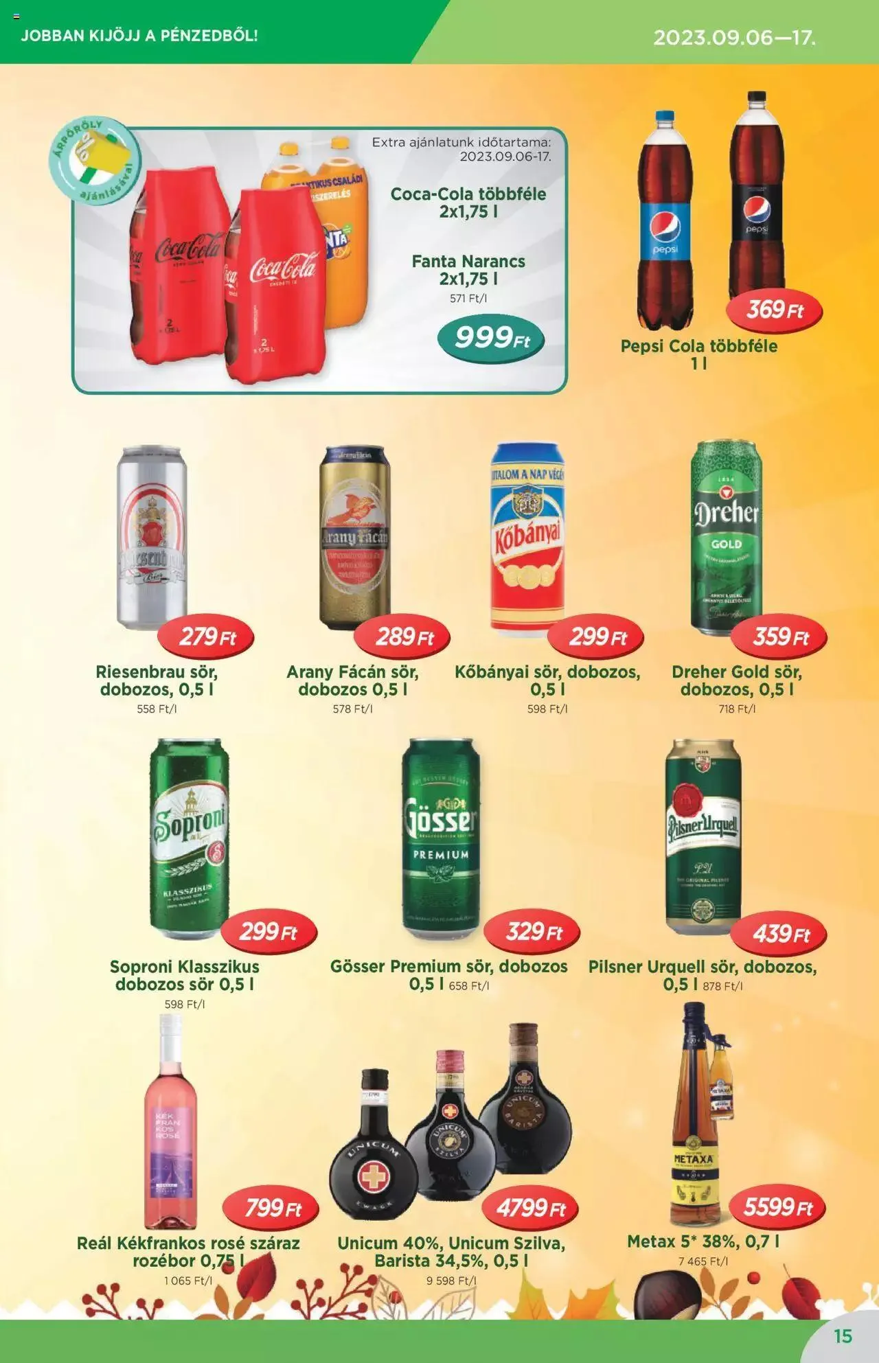 Katalógus Reál Akciós újság szeptember 6.-tól szeptember 17.-ig 2023. - Oldal 15