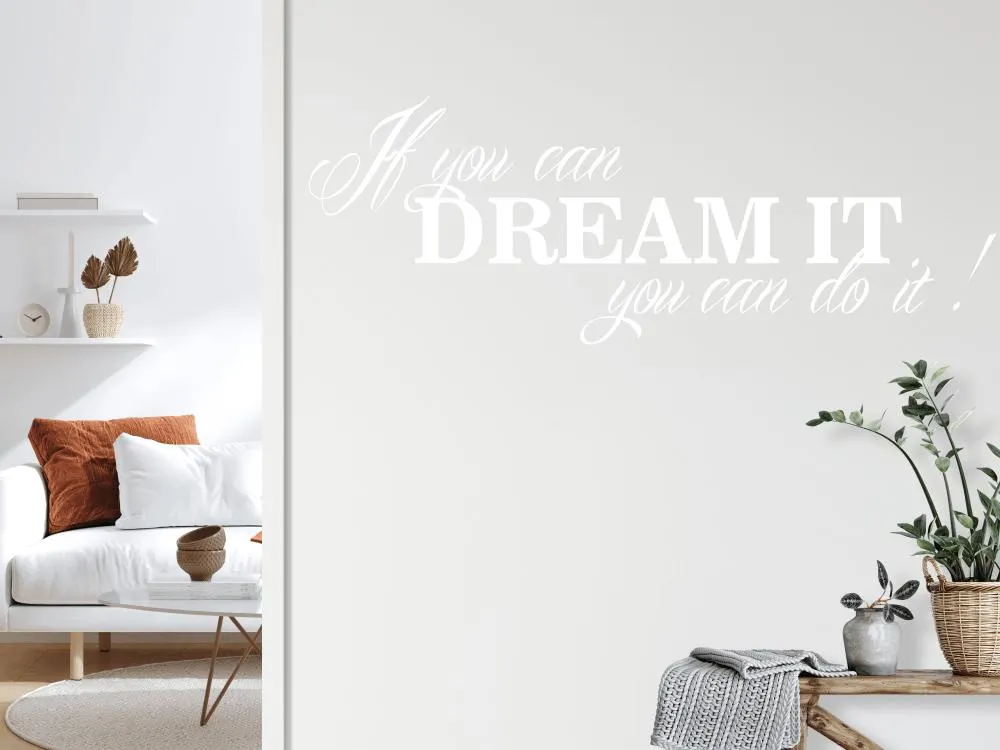 Idézetes falmatrica - Dream it...