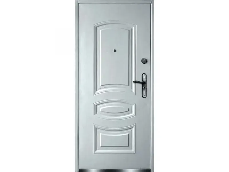 RA13-02 - fém bejárati ajtó (97x205, jobbos, fehér)