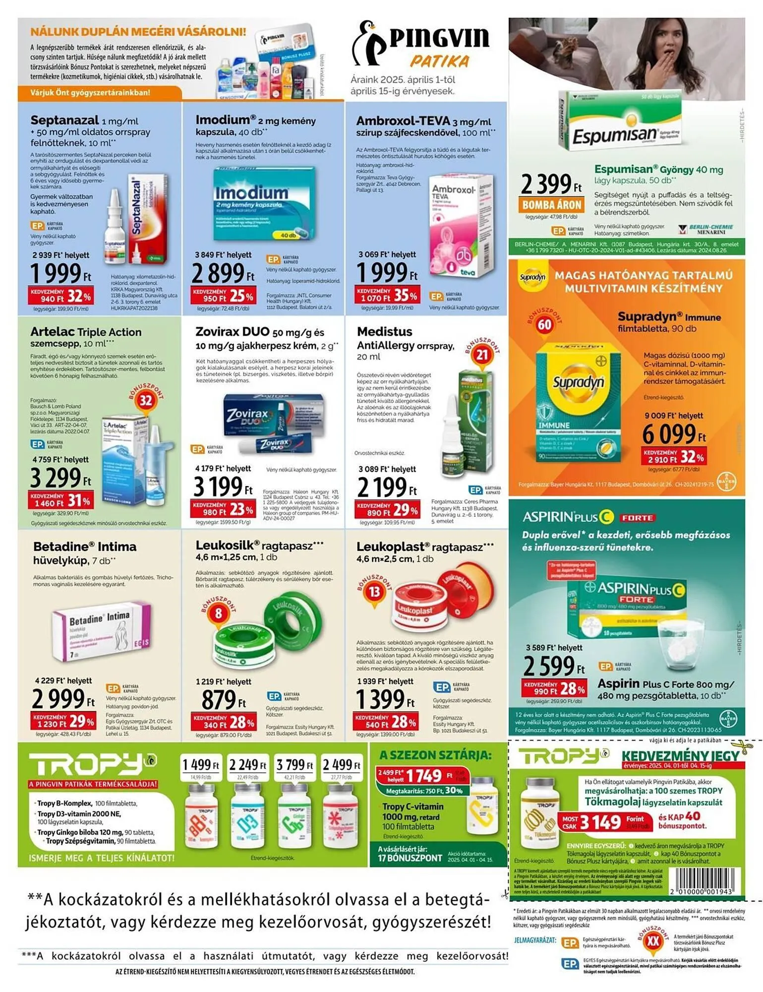 Katalógus Pingvin Patika akciós újság április 1.-tól április 15.-ig 2025. - Oldal 3